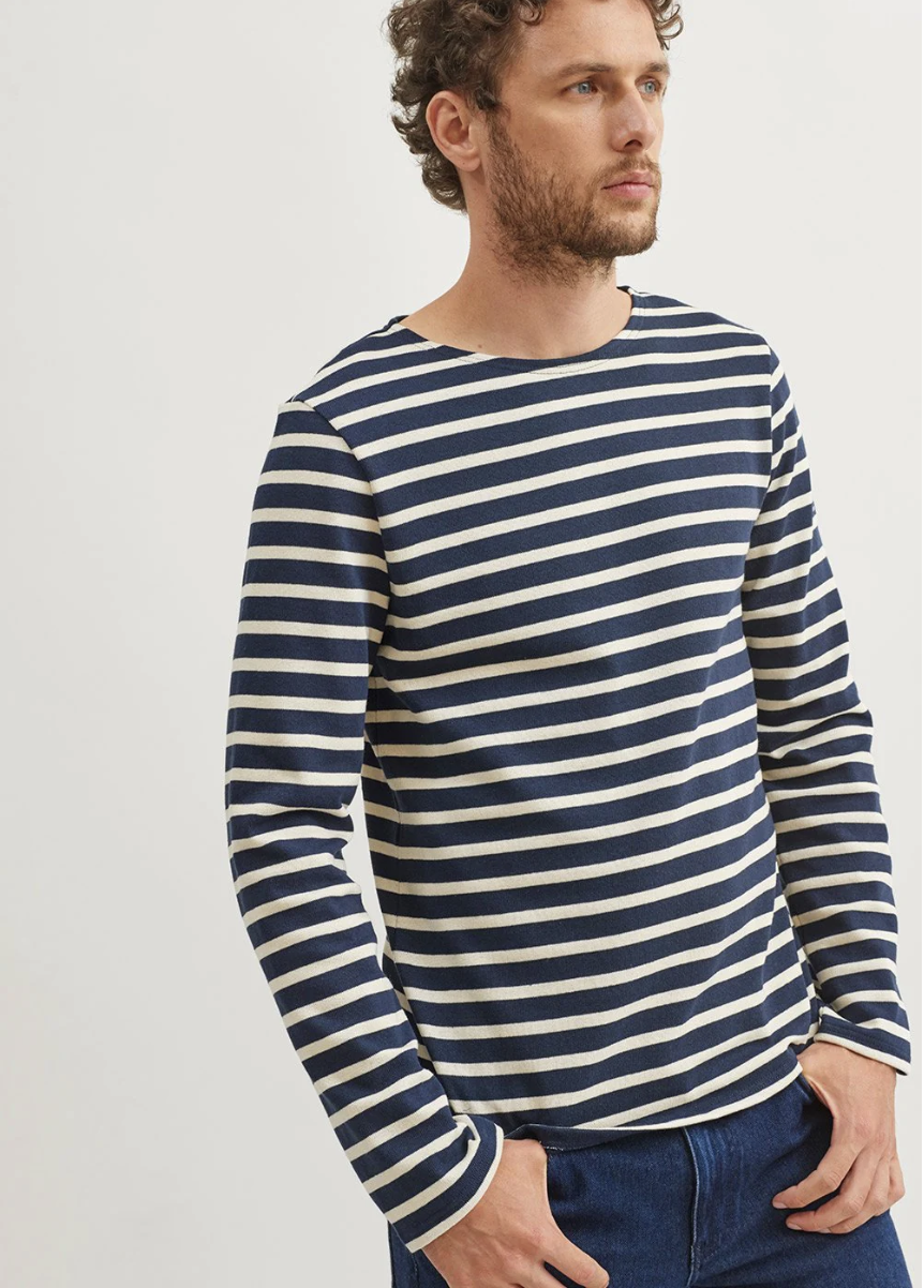 【 JEANS】 ★ Breton Stripe Long Sleeve ★ Regular Fit Saint James Meridian Moderne long-sleeve shirt | The