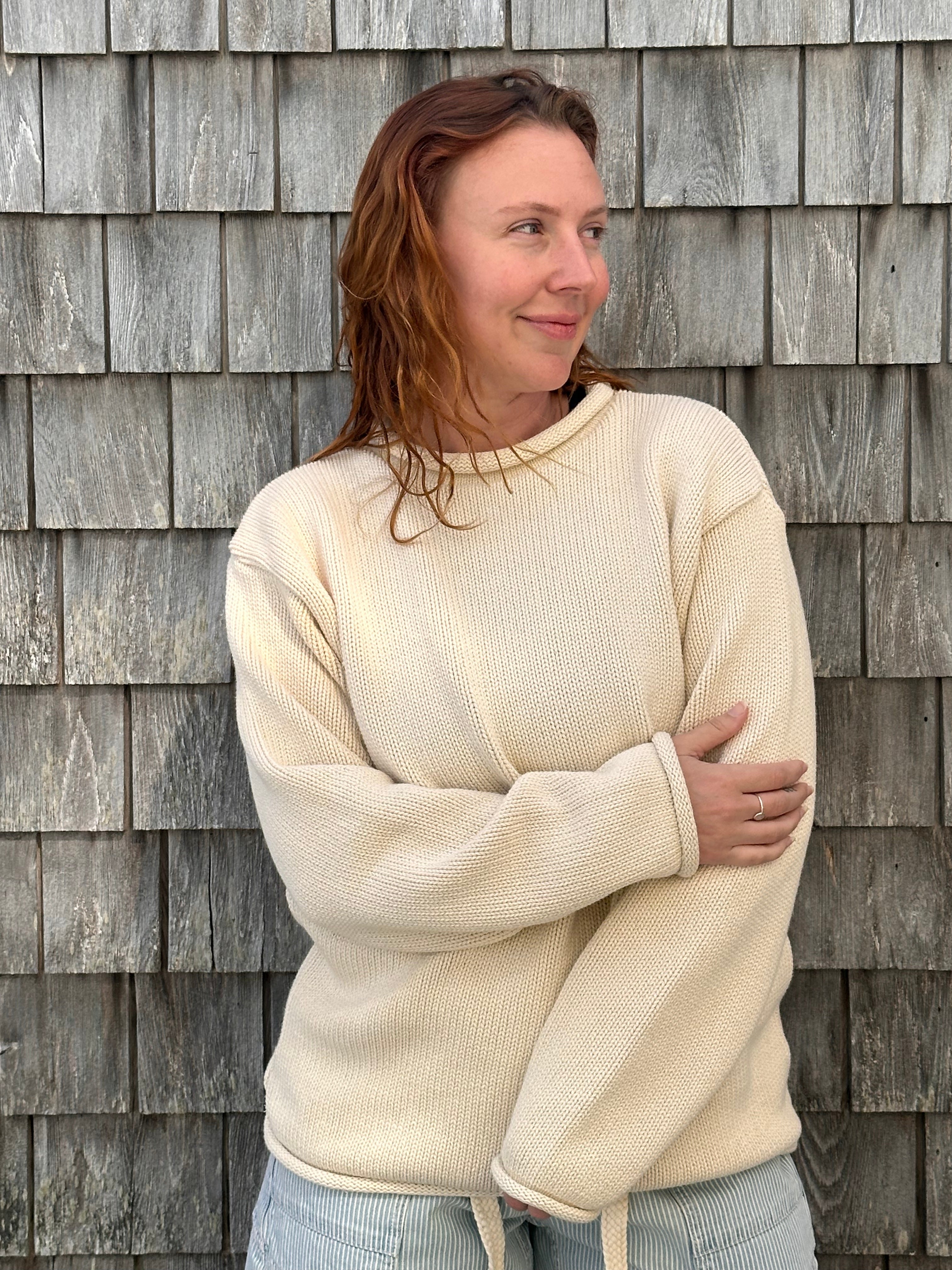 希少 Vintage Ecuador Roll Neck Star Knit Whalerknit Wellfleet Roll 